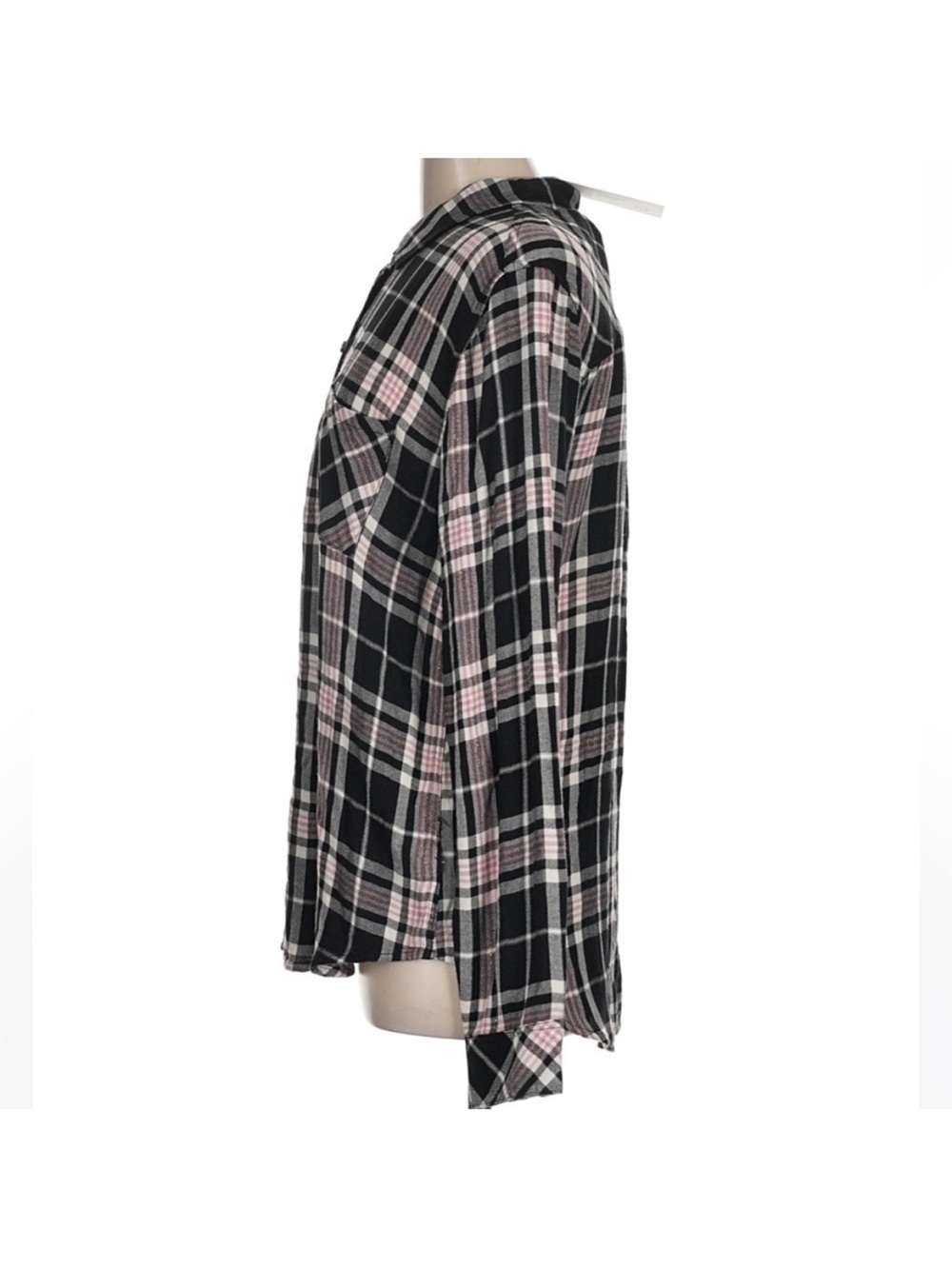 Rails Hunter Button Up Shirt in Onyx Rose Gold Plaid Women’s Medium - Picture 5 of 7